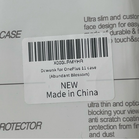 Case Compatible OnePlus 11 Flower Shockproof Clear Floral  (Abundant Blossom) - Picture 5 of 5